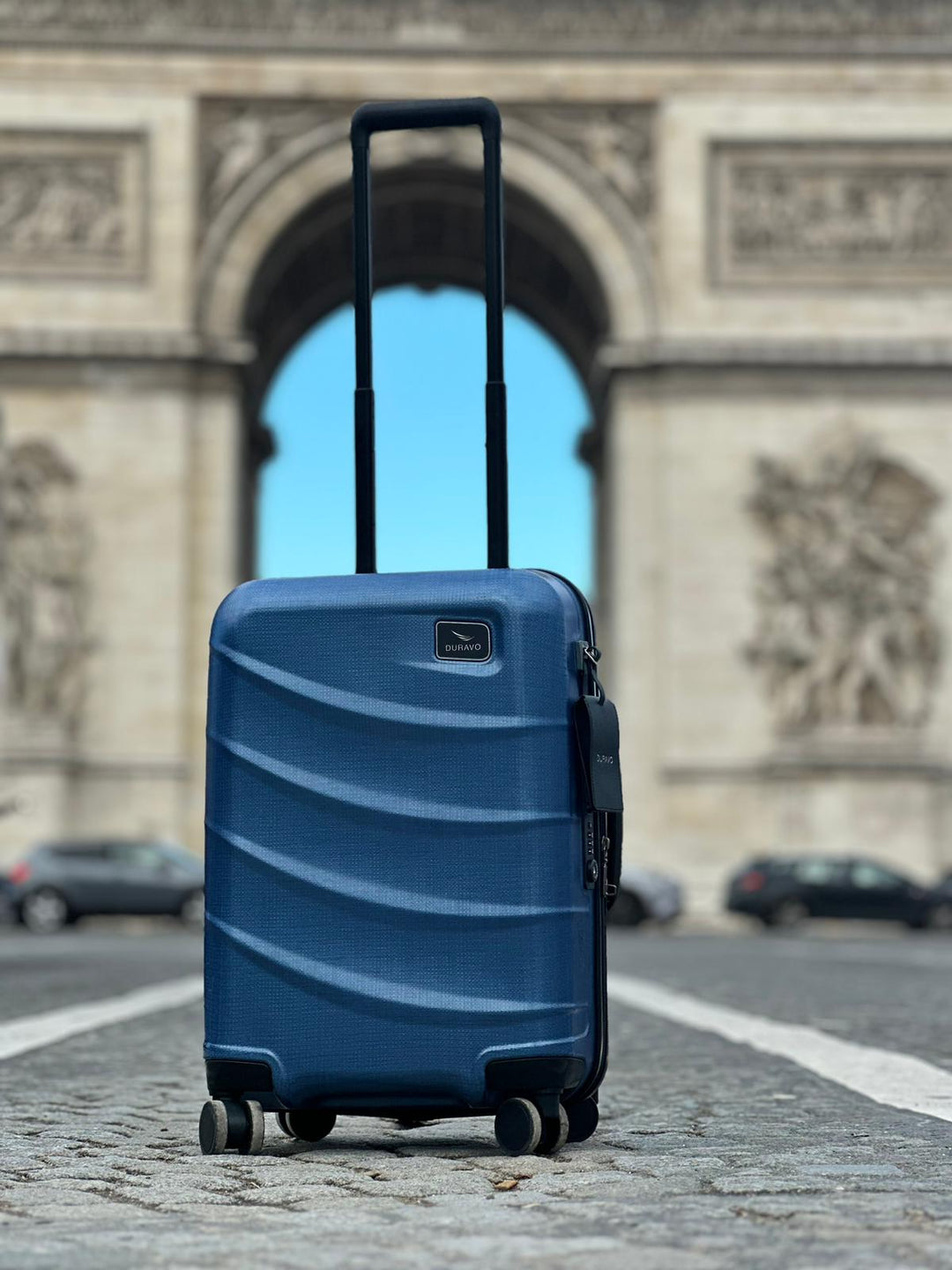 Jetsetter Blue Travel Set - Expandable Carry-On Luggage with Venture Full Backpack