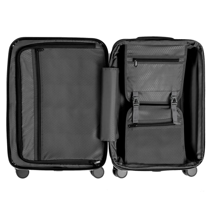 Aventurer Red Travel Set - Expandable Carry-On Luggage with Venture Slim Backpack