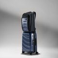 Jetsetter Blue Travel Set - Expandable Carry-On Luggage & Venture Slim Backpack